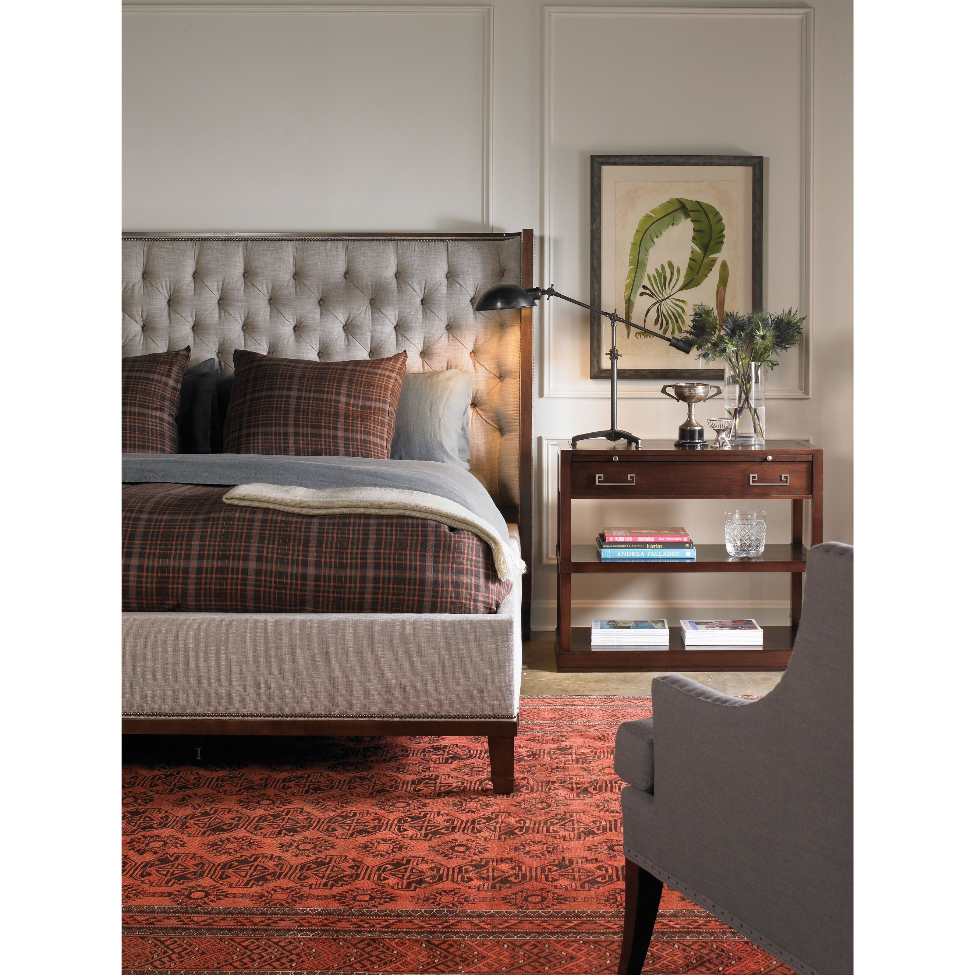 Weiss upholstered hot sale sleigh bed